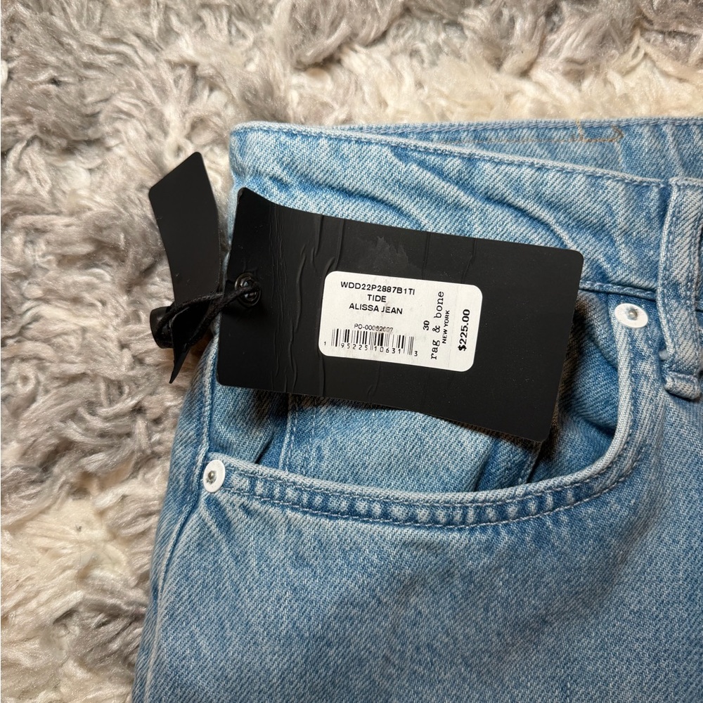 NWT Rag & Bone Alissa High Rise Barrel Leg Jean - Picture 3 of 5